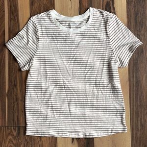 Old Navy striped cropped tee